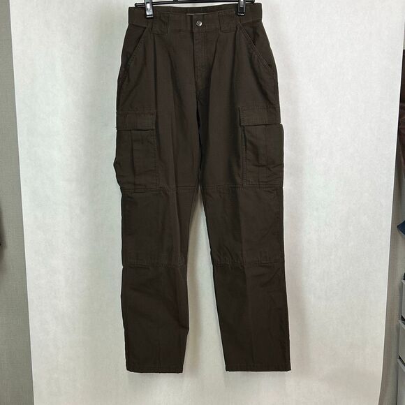 5.11 Tactical Mens Relaxed Fit TDU Cargo Ripstop Pants Sz Medium Long Brown - Picture 1 of 11